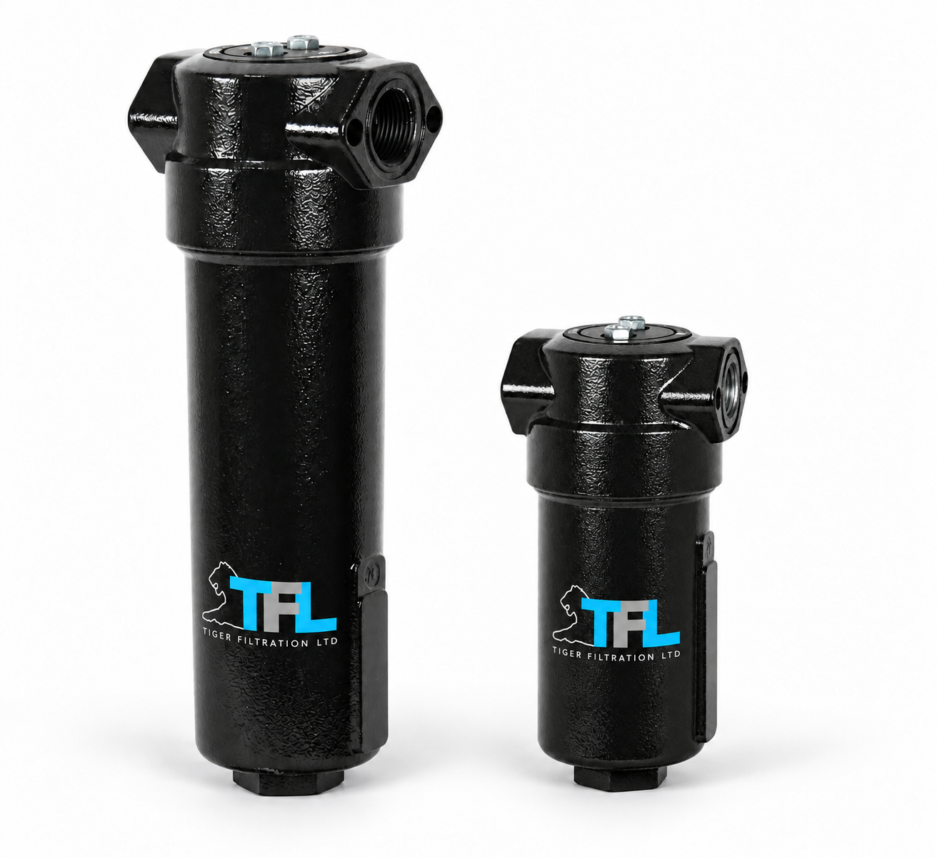Two standard filter housings